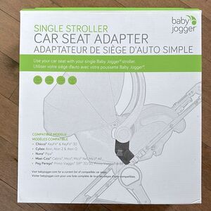 Car seat adaptater for baby jogger stroller.